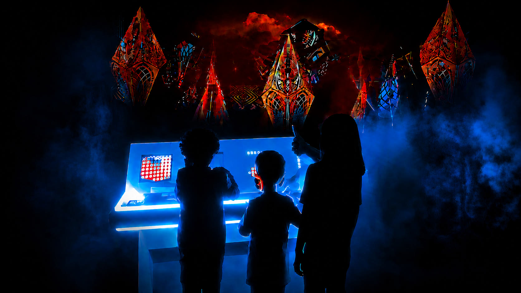Las Torres Azul Sculpture Unveiling — Luminous Owls